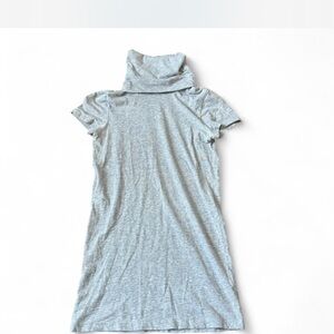 Theory Light Gray Turtle Neck Tee